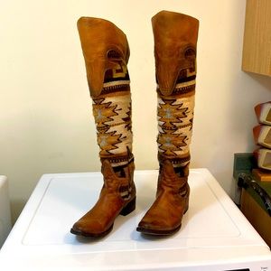 Steve Madden Free Bird over the knees Southwest Style